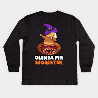 Guinea Pig Momster Halloween (12) Kids Long Sleeve T-Shirt